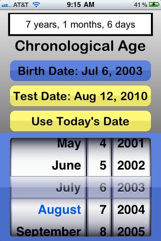 chronological age calculator find it in 1 easy step free articulation chart