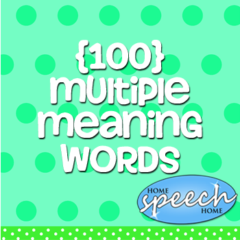 100 Multiple Meaning Words By Grade For Home Use