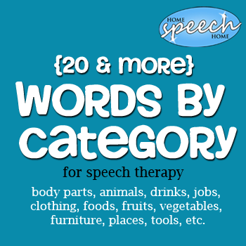 speech therapy words for adults