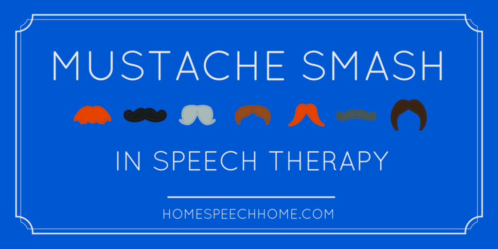 Using Mustache Smash in Speech Therapy