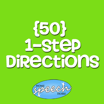 (50) 1 Step Directions for Speech Therapy Practice