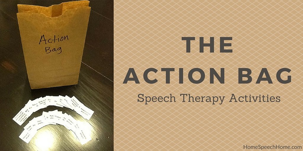 The Action Bag Speech Therapy Activity