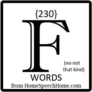 230+ F Words, Phrases, Sentences, and Reading Passages