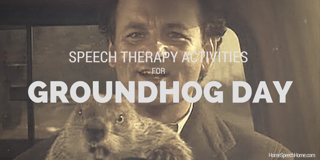 Speech Therapy Activities for Groundhog Day