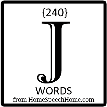 240+ J Words, Phrases, Sentences, and Reading Passages