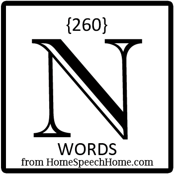 260+ N Words, Phrases, Sentences, and Reading Passages