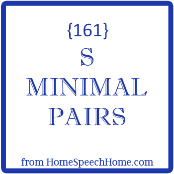 S Minimal Pairs for Speech Therapy Practice