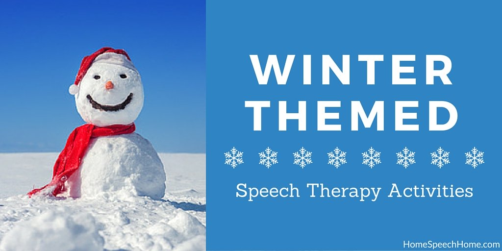 Winter-themed Speech Therapy Activities