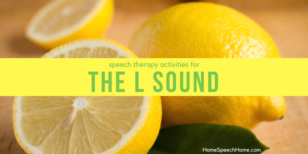 Speech Therapy Activities for the L Sound