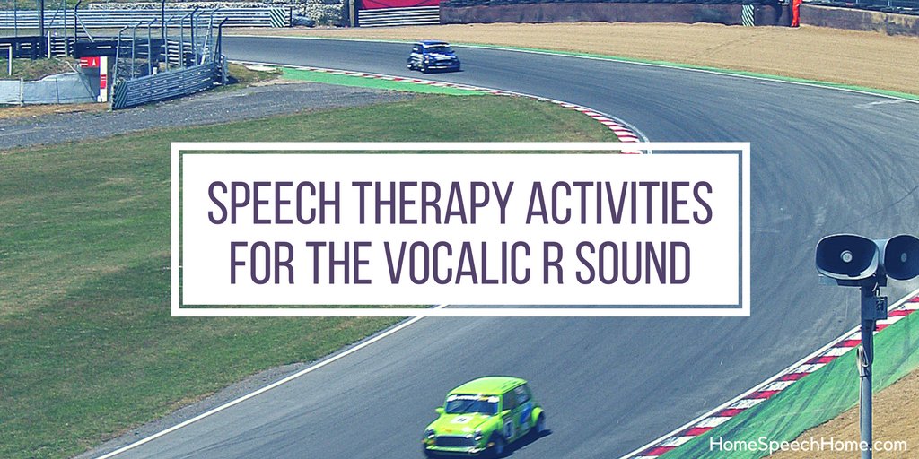 speech therapy activities for vocalic r sound