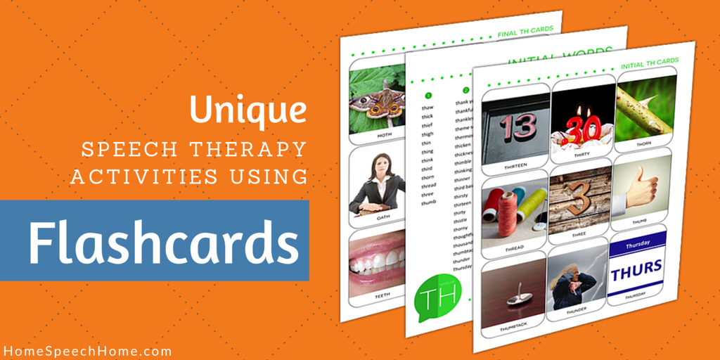 Speech Therapy Activities Using Flashcards