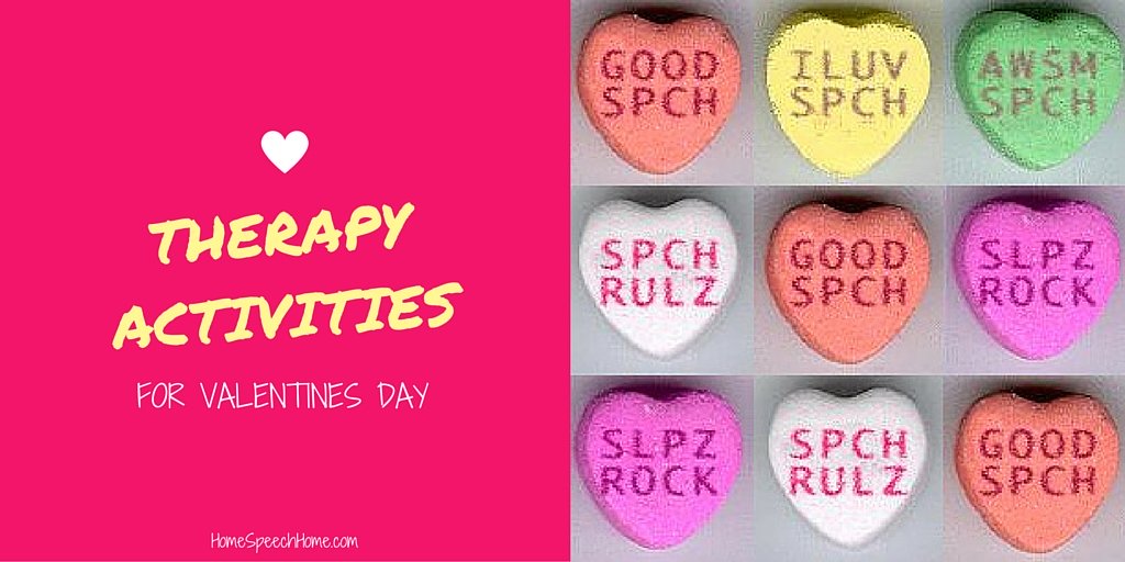 Speech Therapy Activities for Valentine's Day