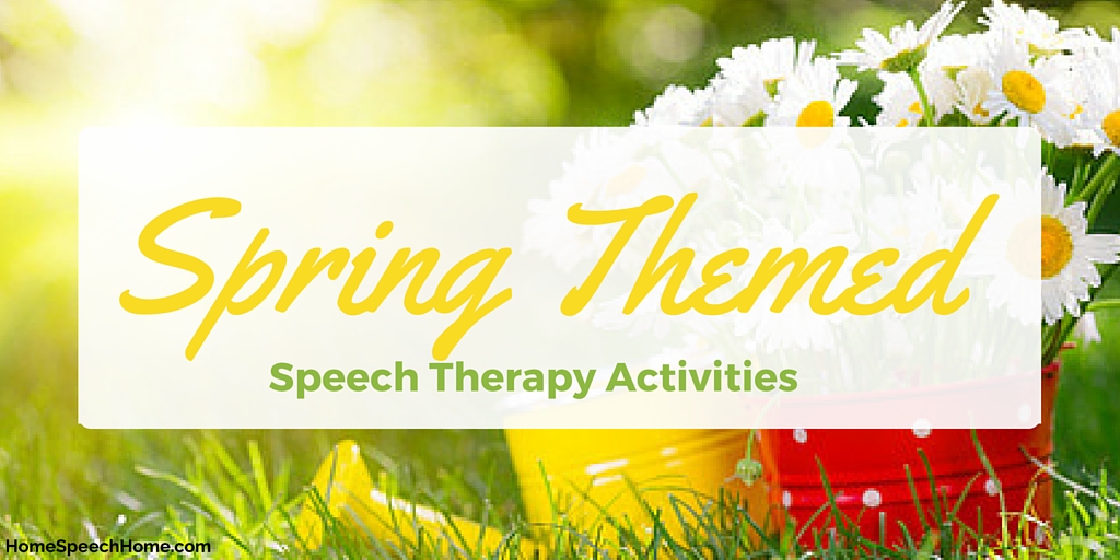Spring Themed Speech Therapy Activities