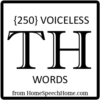 250+ Voiceless TH Words, Phrases, Sentences, and Reading Passages