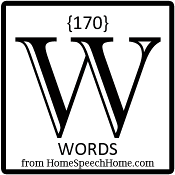 170+ W Words, Phrases, Sentences, and Reading Passages