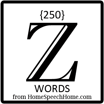 250+ Z Words, Phrases, Sentences, and Reading Passages